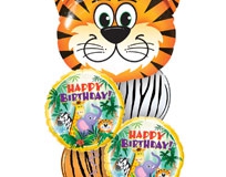 Tickled Tiger Birthday Balloon Bouquet