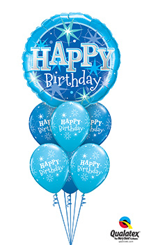 BIG-Birthday-Blue-Sparkle Balloon Bouquet