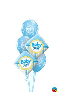 Baby Boy Dots & Stripes Balloon Bouquet