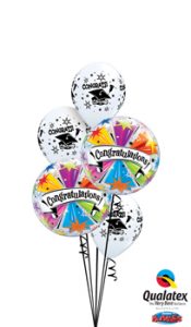 Congrats Graduation Bubbles Balloon Bouquet