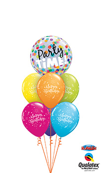 Party-Time!-Bubble Balloon Bouquet